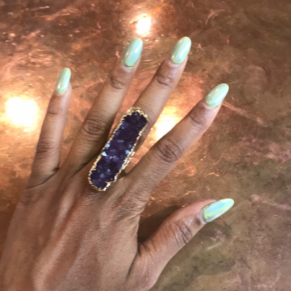 Amethyst 14k gold ring - Picture 5 of 5